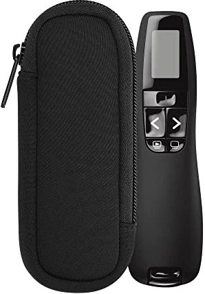 kwmobile Tasche für Universal Laser Pointer - Neopren Hülle Laserpointer in Schwarz - Laserpointer Case mit Reißverschluss - 14,5 x 5 cm Innenmaße