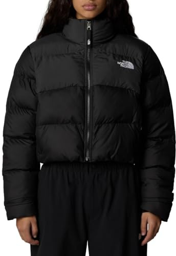 The North Face Cropped Saikuru Jacka för kvinnor, Tnf Black/Asphalt Grey, XL