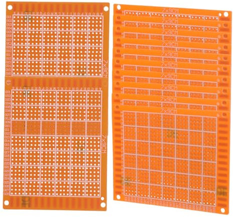GARVALON 10pezzi Schede Pcb Per Saldatura Elettronici e Prototipi Spessore Resistente e Portatile
