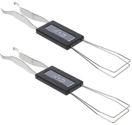FUNNETOYU 2 Piezas Extractor de Teclas Mecánico Doble Función Metal Abs PVC Duradero para Teclado Ordenador Mecánico Limpieza Fácil