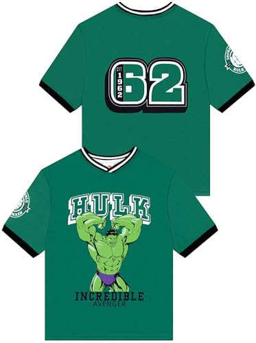 Marvel Camiseta, Camiseta De Fútbol Infantil De The Incredible Hulk para Niño, Ropa para Niño