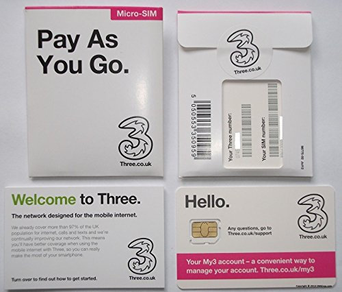 Three Mobile 4G Multi Sim PAYG Big Value Sim Includes Nano/Micro/Standard SIM - Unlimited Calls, Texts & Data for all Your Mobile Device, Phones, iPads, Tablets, Dongles & all Wifi Device - > MOBILES DIRECTS COMMUNICATIONS LTD