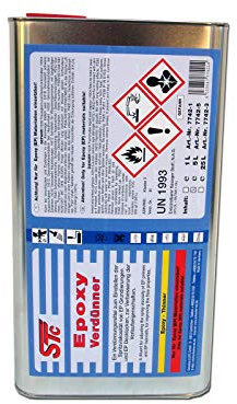 STC Epoxy Verdünner 5 L Epoxy Verdünnung Epoxid Verdünnung Epoxidverdünnung