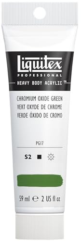 Liquitex Professional Heavy Body Acrylic Paint, 2-oz (59ml) Tube, Chromium Oxide Green