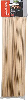 Barbecook Lot de 100 Brochettes à barbecue en Bambou, 33 cm, Brown