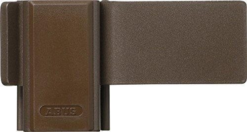 ABUS Serrure de Fenêtre Supplémentaire SW10 - Serrure de Fenêtre à Monter sans Percer le Châssis de Fenêtre - Niveau de Sécurité 4 - 10446 - Marron