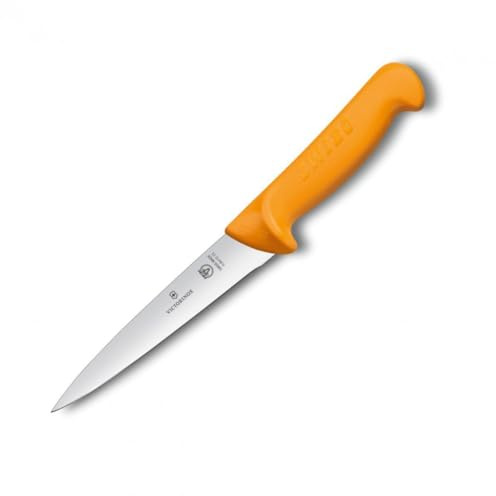 Victorinox, coltello disossatore da cucina Swibo, lama normale, manico in nylon, nero