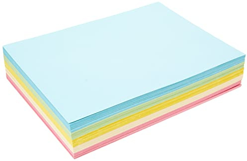 House of Card & Paper A4 160 gsm kort - blandade pastellfärger (förpackning med 250 ark)