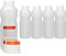 Lot de 5 bouteilles de 500 ml avec couvercle à rabat et ouverture en silicone, pour bouteille de ketchup bouteilles à sauce Étiquettes incluses