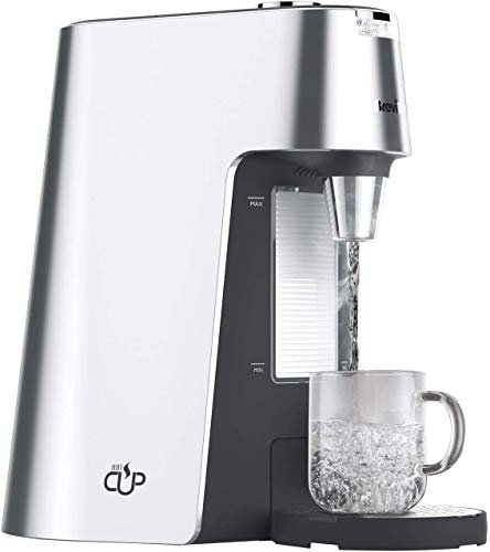 Breville HotCup Heißwasserspender | 3 kW schnell kochen | variable Dosierung und Höhenverstellung | 2 L | Silber [VKT111]