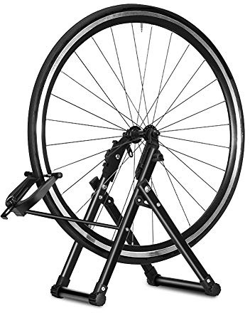 Bike Wheel Stand Bicycle Storage Aluminum Alloy Mechanic Bicycle Wheel Truing Stand Wheel Home Truing Stand Holder Support Bike Repair Tool Cycling Accessory Parts for Bicycle Bikes Road Mountain