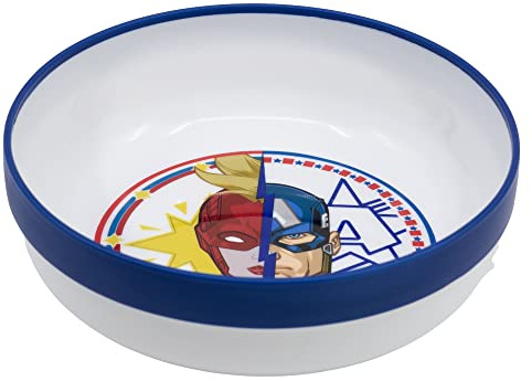 Stor Ciotola per bambini riutilizzabile bicolore con fondo antiscivolo Avengers - Marvel