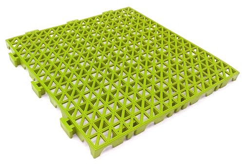 Loseta PVC Reforzado (Pistacho, 33x33x2cm), Piscinas, garajes, talleres, zonas húmedas, paso de vehículos, lavaderos de coches