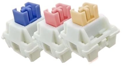 Outemu Switches Lubed Mechanical Keyboard Switch 5Pin Silent Tactile Linear Cream Blue Yellow Custom Gaming RGB MX Switches OSBCMZGE(Clicky Cream Blue,Taglia unica)