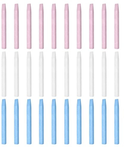 BELLIFFY 30pezzi Bastoncini Manicure in Pietra Pomice Per Unghie e Cuticole Levigatrici Professionali Per Unghie Naturali e Finte Leggeri e Portatili Per Casa e Salone