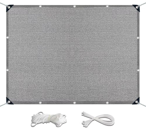 Mörkgrön 350 x 850 cm Balkonskydd, väderbeständigt 160 g/m² dammskydd, segel för staket, Pavil och balkongräcke – utomhus solsolut