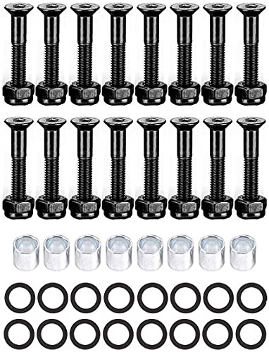 IMPORX Skateboard Hardware Kit - 1.75'' 45MM Deck Mounting Phillips Screws, Speed Washes and Spacers