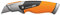 Fiskars Universalmesser mit feststehender Klinge, Länge 18,2 cm, Rostfreier Stahl/Kunststoff, Schwarz/Orange, CarbonMax, 1027222