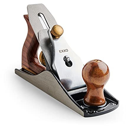 EXXO | No.4 Jack Bench Hand Plane | 9 Inch Plane - 2 Inch Cutter | Adjustable Edge and Hand Planer | Wood Smoothing, (5360)