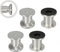 Jopassy 4er Set Möbelbeine| Aluminium Gebürstet | Schrankfüße Höhenverstellbar Füße für möbel, mit Schrauben,Höhe 60 mm | Belastbar bis 250 KG, für Sofa Möbelfüße Schreibtisch Stühle Tischfuß