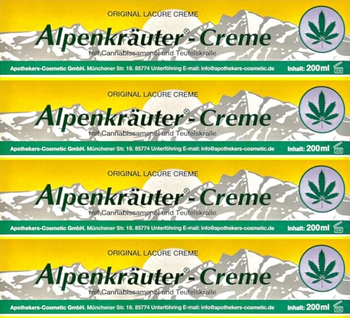 ALPENKRÄUTER Ansiktskräm, 200 ml x 4 stycken