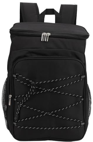 Mochila Viaje Mochila De Picnic Mochila Nevera Isotermica Mochila Aislante De Tela Oxford, Mochila Refrigeradora A Prueba De Fugas, Resistente Al Agua, De Gran Capacidad, Negra