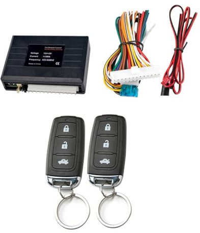 Yssevlon Verrouillage Centralisé des Portes de Voiture, Système sans Clé, Télécommande, Systèmes D'Alarme de Voiture, Verrouillage Centralisé avec Kit Central à Distance Automatique
