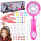 PQETBV Hair Bedazzler Kit, Automatic Hair Braider, Haar Glitzer Gerät Strasssteine Hair Gemstone Styler, DIY Mädchen Haarstyling-Werkzeug, Weihnachtsgeschenke für Mädchen