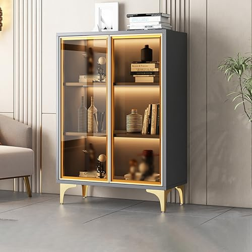 ChenYuNiu Armoire d'affichage, vitrine trophée, vitrine Debout en Verre, Armoire de Rangement pour Le Salon et Le Bureau