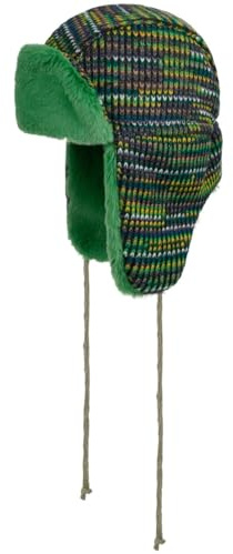 Lierys Novale Multicolour Pilotmössa by Damer/Herrar - Made in Italy chapka med öronklaffar, foder, hakband höst-vinter Höst Vinter - One Size grön