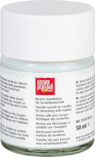 Gütermann / KnorrPrandell 2410510 - Transferlack 50ml für Kerzen