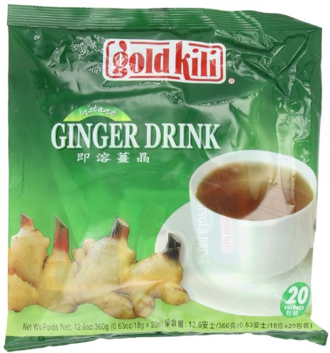 Gold Kili All Natural Instant Caffeine-free Ginger Drink, 20-Count Bags (Pack of 3) by Gold Kili [Foods]