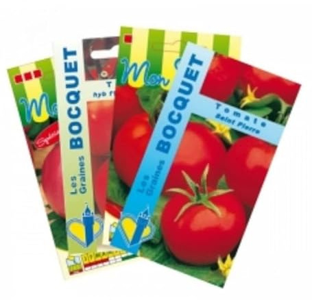 Sachet de graines de Lot de Tomates Rondes (4 sachets de graines à semer) - 2 g - LES GRAINES BOCQUET