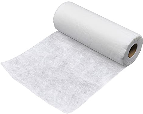 Wash-Away Water Soluble Stabilizer 10 x 25 Yard Light Weight Non Woven Wash Away Machine Embroidery Topping Embroidery Stabilizer Backing for Sewing Craft