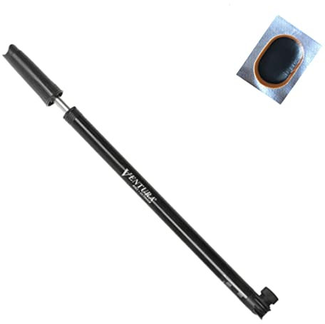 Ventura Fahrrad Luftpumpe Rahmenpumpe AV/DV/SV 460-490 mm inkl. 1 x Schlauchflicken