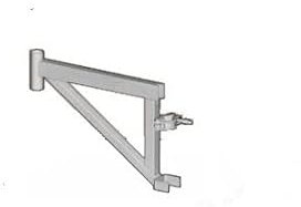 ALTRAD - Déport universel 0,365 m acier galvanisé- Réf: q4614 - Echafaudage ALTRAD