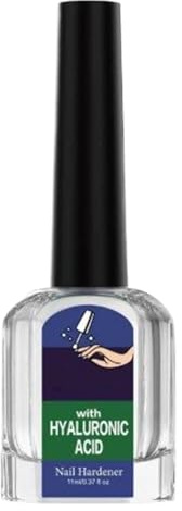 Endurecedor de uñas, 11 ml, fortalecedor de uñas y base coat, solución para el cuidado de uñas con ácido hialurónico, rica en vitamina E y aceite de jojoba, garantiza uñas sólidas en 30 días (fuerte)