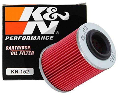 K&N Motorcycle Oil Filter: High Performance, Premium, Designed to be used with Synthetic or Conventional Oils: Fits Select Can-Am Vehicles, KN-152