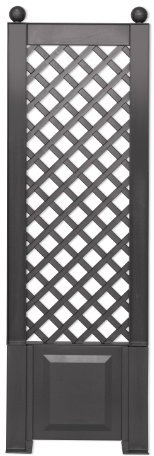 KHW 11255 Rank- und Sichtschutz-Spalier 140 cm hoch, 43 cm breit, anthrazitfarben