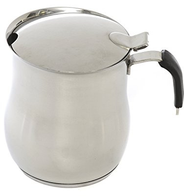 Caffettiera teiera in acciaio, con coperchio