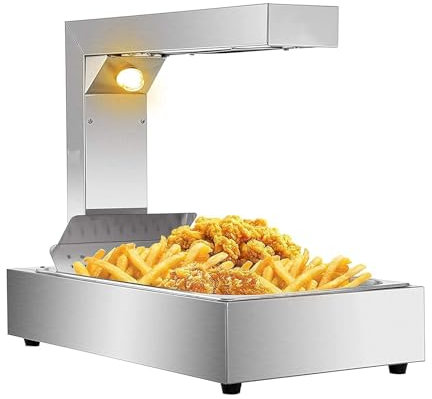 Electric Hot Plate Food Warmer Buffet Warmer Plexiglass Cover, Free Standing Comercial Heat Lamp Catering Food Warmers Restaurant Supplies