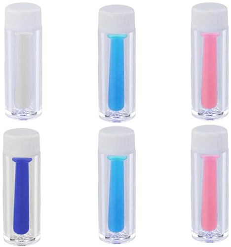 TRLREQ Contact Lens Suction for Hard Lenses, Retains Shape Annual Lenses, Multi-Colour, Pack of 6, Bronze