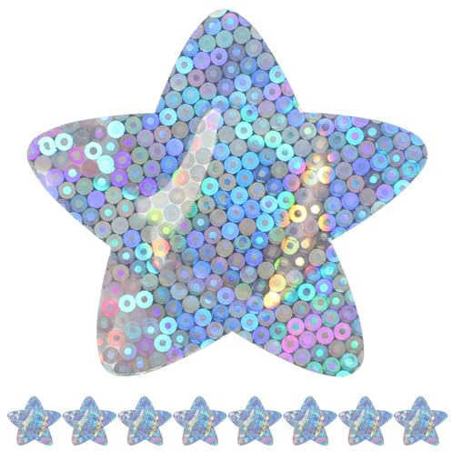 FUNOMOCYA 40piezas Vendajes Brillantes Estrellas Vendajes Adhesivos Brillo para Fiestas Escuela y Uso Diario