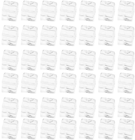 Zerodeko 50 Pièces Glaçons Simulés en Plastique Résistant et Incassable, Remplissage de Vase en Glace pour Café et Tables, Glaçons Réutilisables Réalistes et Élégants