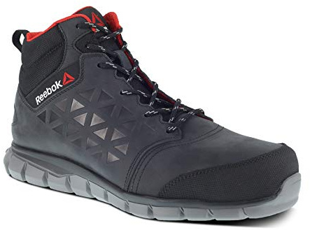 REEBOK WORK Bottes de sécurité imperméables Excel Light pour homme, bout en aluminium, noir, pointure 39, IB1037S3