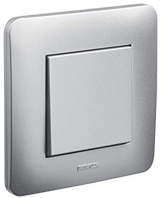 Interrupteur va et Vient - Prises electriques Standard - Prise Extra Plate - Prise Murale - Interrupteur va et Vient sans Fil - Prise Murale - Casual - Complet Interrupteur Va Et Vient Alu