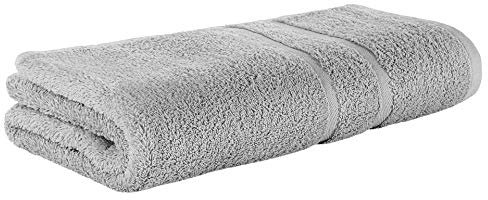 Premium Frottee Duschtuch 70x140 cm in hellgrau von StickandShine in 500g/m² aus 100% Baumwolle