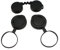 Holibanna Binocular Lens Caps 1 Set Objective Lens Covers Rubber Cover for Scratch Protection