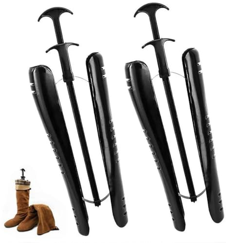 aotuo0608 Boot Holders for Knee High Boots - Adjustable Black Boot Stretcher & Insert Holder for Women & Men, Keeps Shape with Support (1 Pairs)