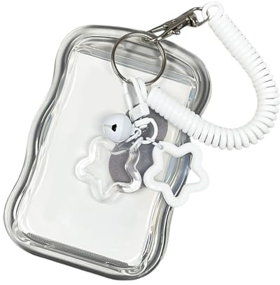 REITINGE Porte-Carte Transparent Breloque Étoile Protection Medicare Pochette De Crédit pour L'école Et Le Bureau Portefeuille pour Cartes D'étudiant